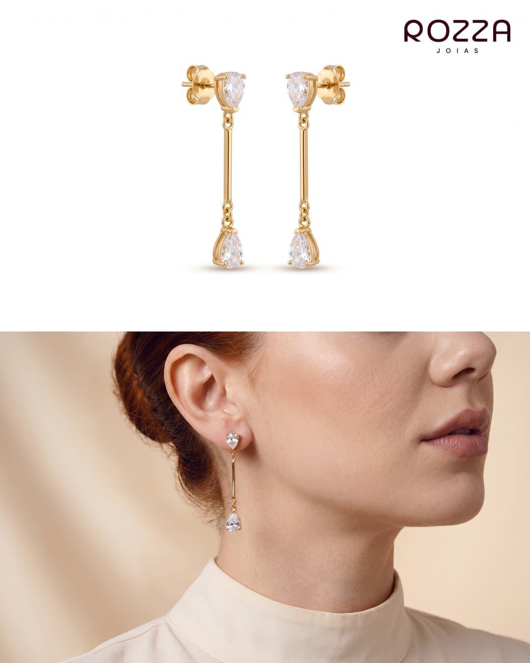 Brinco Pêndulo Gota